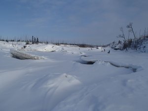 Negotiating a rapid on the Pontax River