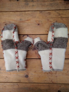 Our new 33oz Mitten Liners, made with high-quality Woolrich blankets!