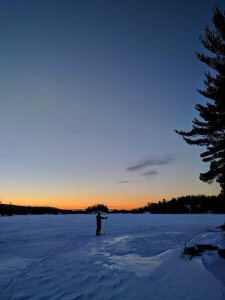 ski-on-moose-lake